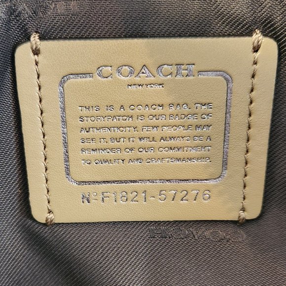 NEW Coach Brooklyn 34 Carryall Stone Pebbled Leather Large Convertible Satchel - Picture 9 of 16